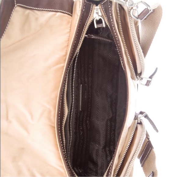 prada tessuto leather trimmed color block bag - Picture 3 of 5